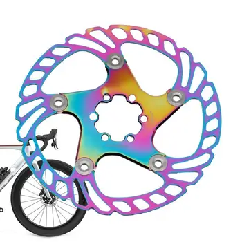Велосипед с тормозным диском, Красочная модификация велосипедного дискового тормоза, Велосипедный аксессуар с полым дизайном для горного велосипеда с твердым диском
